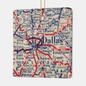 Dallas TX 1941 Karte Keramikornament (Links)