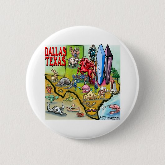 Dallas TX Button (Vorderseite)