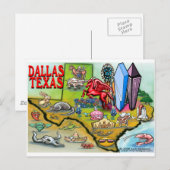 Dallas TX Postkarte (Vorne/Hinten)