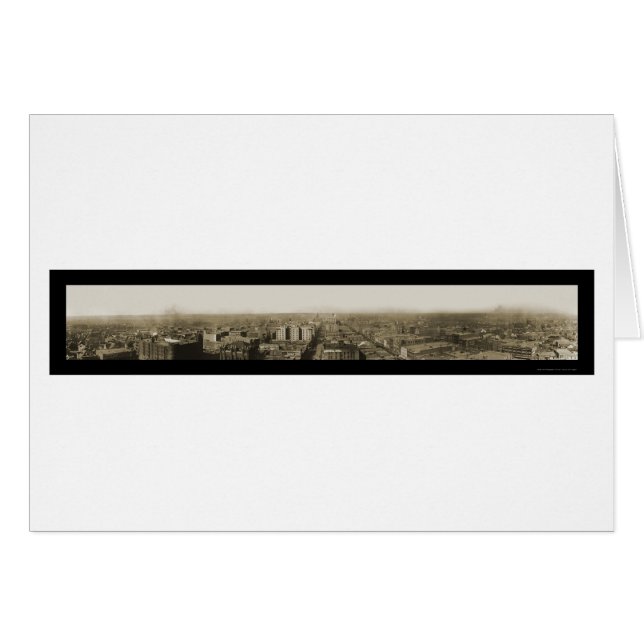Dallas TX Skyline Foto 1910 (Vorderseite (Horizontal))