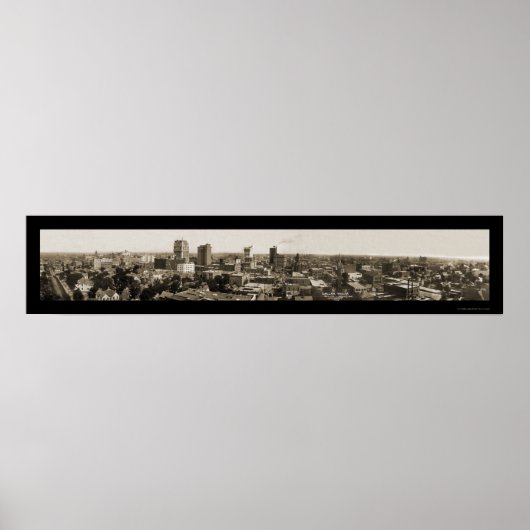 Dallas TX Skyline Foto 1912 Poster (Vorne)