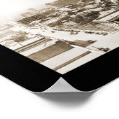 Dallas TX Skyline Foto 1920 Poster (Ecke)