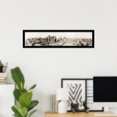 Dallas TX Skyline Foto 1920 Poster (Heimbüro)