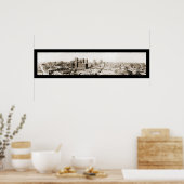 Dallas TX Skyline Foto 1920 Poster (Küche)