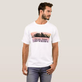 Dallas TX Skyline Latitude und Länge T-Shirt (Vorne ganz)