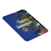 'Dallas, TX-Skyline nachts mit Wiedersehen Tower' Magnet (Rechte Seite)