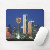 'Dallas, TX-Skyline nachts mit Wiedersehen Tower' Mousepad (Mit Mouse)