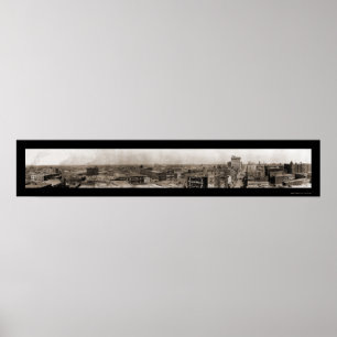 Dallas TX Skyline Photo 1910 Poster