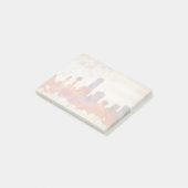 Dallas, TX| Watercolor City Skyline Post-it Klebezettel (angewinkelt)
