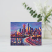 Dallas USA Postkarte (Stehend Vorderseite)