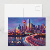 Dallas USA Postkarte (Vorne/Hinten)