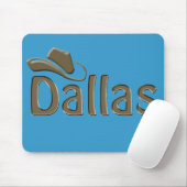 Dallas - veränderbare Hintergrundfarbe Mousepad (Mit Mouse)