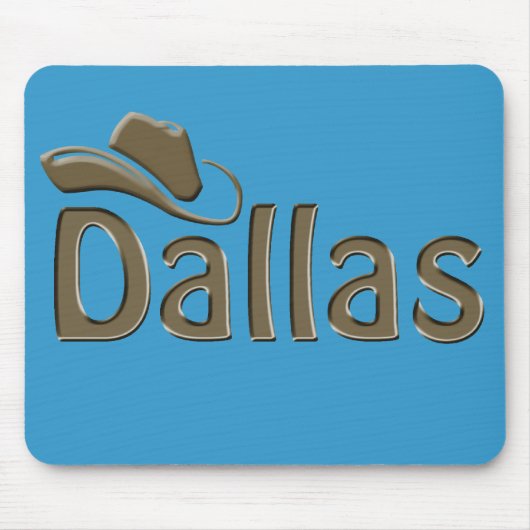 Dallas - veränderbare Hintergrundfarbe Mousepad (Vorne)