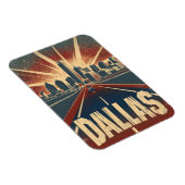 Dallas Vintage Reise und Kunst Magnet (Rechte Seite)