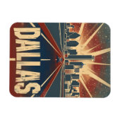 Dallas Vintage Reise und Kunst Magnet (Horizontal)