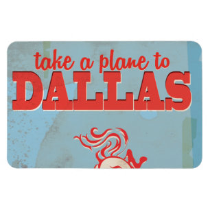 Dallas Vintage-Reiseposter Magnet
