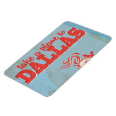 Dallas Vintage Travel Poster Magnet (Linke Seite)