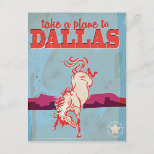 Dallas Vintage Travel Poster Postkarte