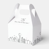 Dallas Wedding | City Skyline Geschenkschachtel (Rückseite)