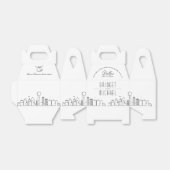Dallas Wedding | City Skyline Geschenkschachtel (Ungefaltet)