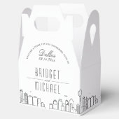 Dallas Wedding | City Skyline Geschenkschachtel (Geöffnet)