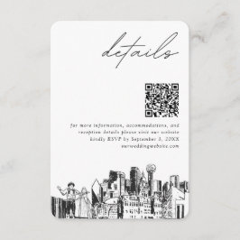 Dallas Wedding Details QR Code Small Begleitkarte