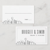 Dallas Wedding | Platzkarten vorne und hinten (Vorne/Hinten)