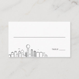 Dallas Wedding   Platzkarten vorne und hinten