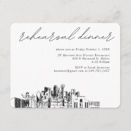 Dallas Wedding Probe Einladungskarte