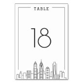 Dallas Wedding | TISCHNUMMER (Rückseite)