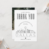 Dallas Wedding | Vielen Dank + Foto-Karte Karte (Vorderseite/Rückseite Beispiel)