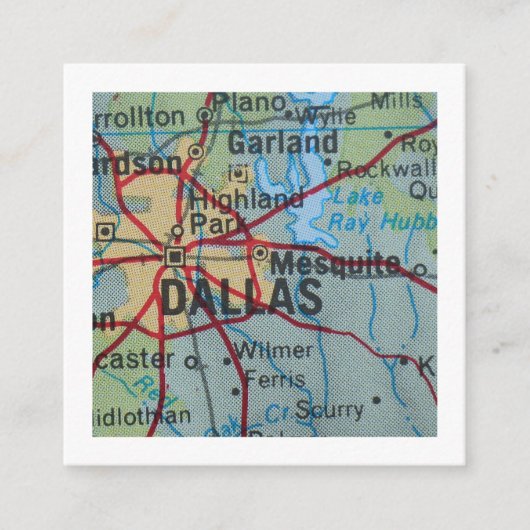 Dallas Wir haben die neue Adresskarte verschoben Begleitkarte (Vorderseite)