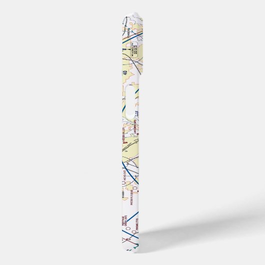 Dallas. Worth Flyway Chart Case-Mate iPhone Hülle (Rückseite / Rechts)