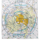 Dallas. Worth Flyway Chart Duschvorhang (Vorderseite)