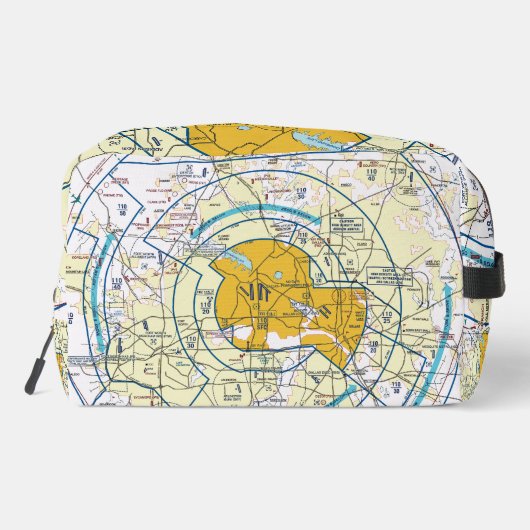 Dallas. Worth Flyway Chart Waschbeutel (Rückseite)