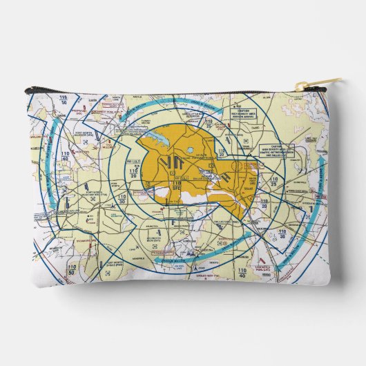 Dallas. Worth Flyway Chart Zubehörtasche (Rückseite)