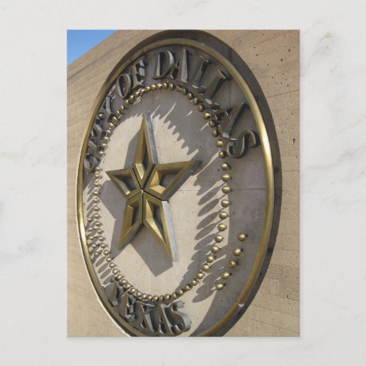 Dallas-Zeichen Postkarte (Vorderseite)