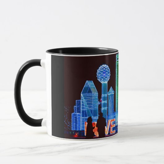 Dallasskyline-Kaffee-Tasse Tasse (Links)