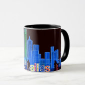 Dallasskyline-Kaffee-Tasse Tasse (VorderseiteRechts)