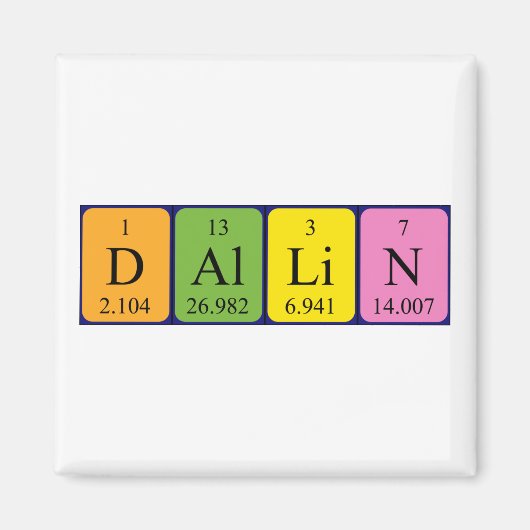 Dallin Periodenmagnet Magnet (Vorne)