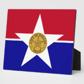 Dalllas City Flag Plaque Fotoplatte (Seite)