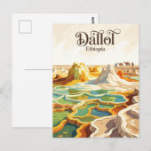 Dallol Äthiopien Postkarte (Vorne/Hinten)