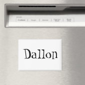 Dallon Name Magnet (In Situ (Geschirrspüler))