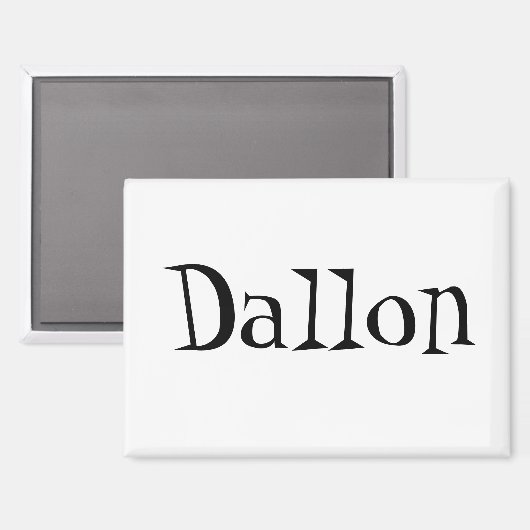 Dallon Name Magnet (Vorderseite/Rückseite)