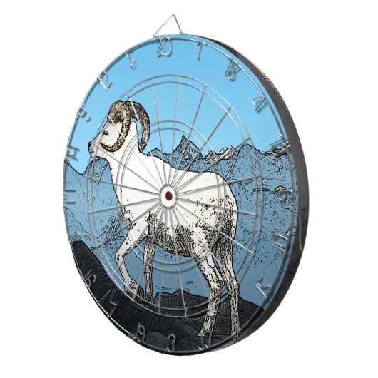 Dall's Sheep Dartscheibe (Vorderseite rechts)