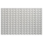 Dalmater-Hund Schwarz-Weiß-Punkt-Muster Stoff (Yard (91,4 cm))