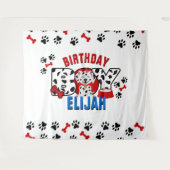 Dalmatian birthday boy custom designs  wandteppich (Vorderseite (Horizontal))