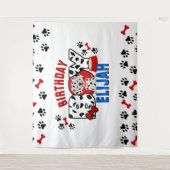 Dalmatian birthday boy custom designs  wandteppich (Vorderseite)
