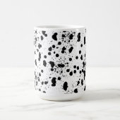 Dalmatian Black and White Print Pattern Kaffeetasse (Mittel)