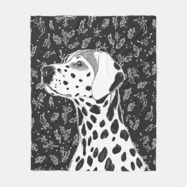 Dalmatian blanket fleecedecke